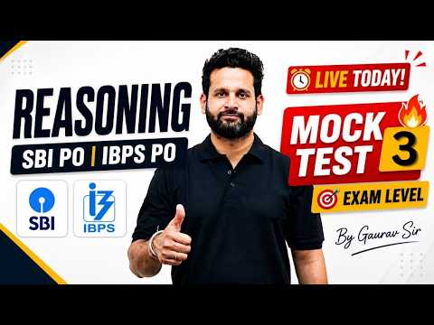 Master Reasoning for Bank Exams | MOCK TEST 3 | Institute Of Banking Studies