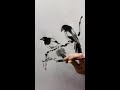 中國畫 _ 喜鵲的畫法 #Shorts #國畫 #手繪