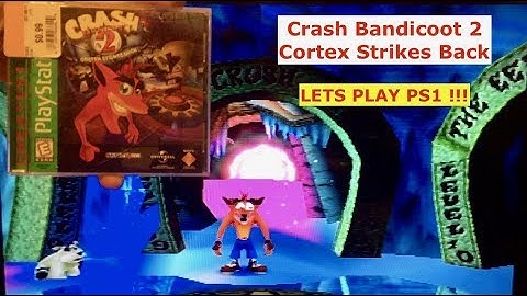 RETRO GAMING Playstation1 Crash Bandicoot 2 demo play and chat