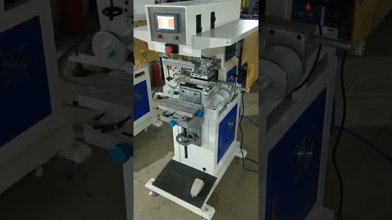 Cosota Vietnam - 1 color pad printer - Auto center pad cleaning system with PLC touching interface.