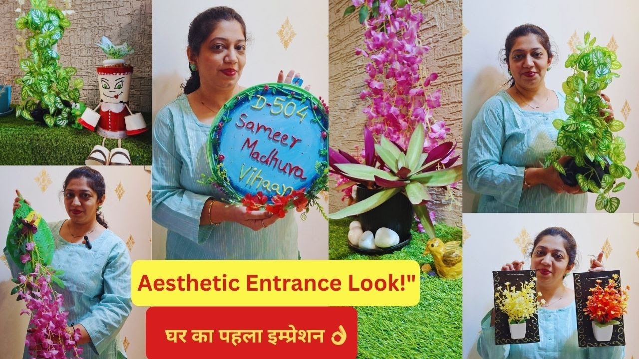 Stunning Entrance Makeover on a Budget |Before & After Transformation|small entrance ideas| DIY deas