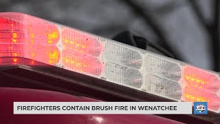 Firefighters contain brush fire in Wenatchee