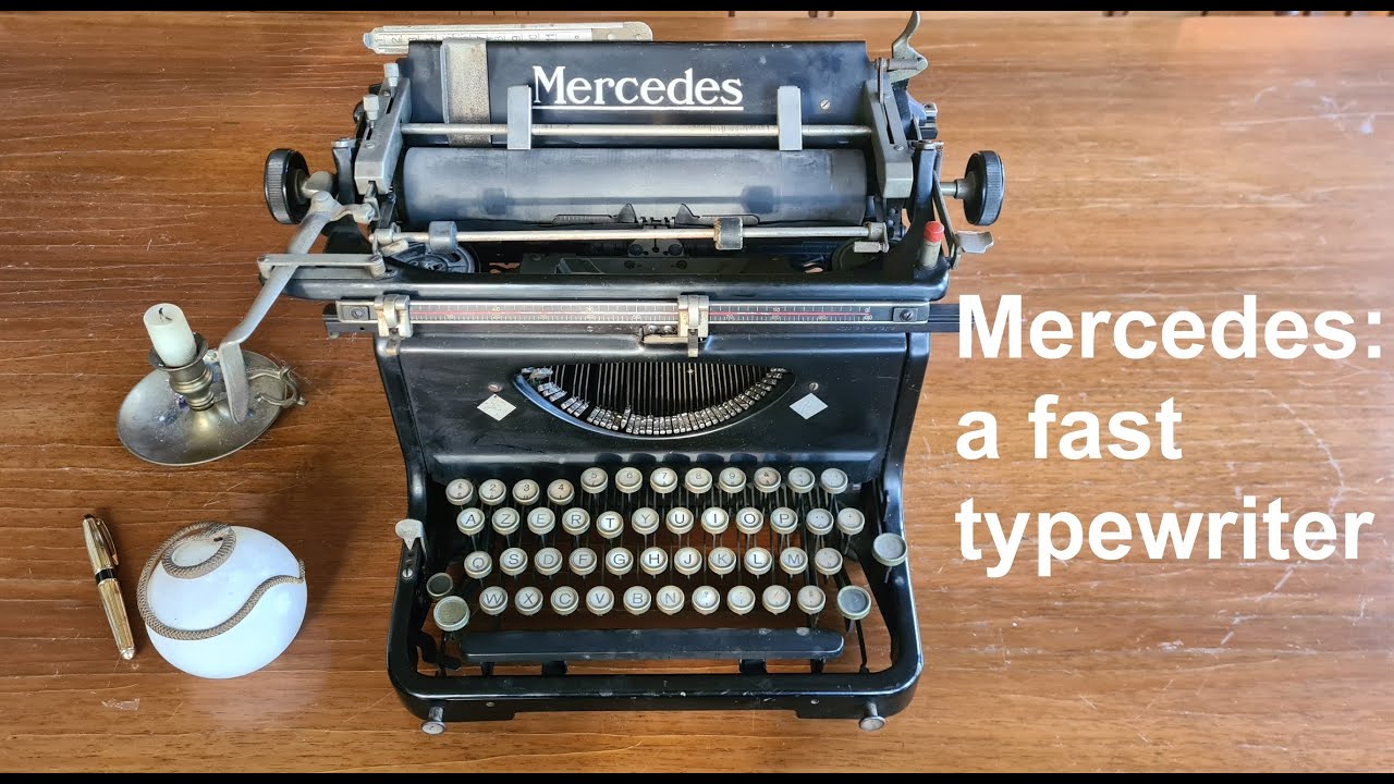 Mercedes 6 Express from 1930, an old typewriter (Video N°88) - YouTube