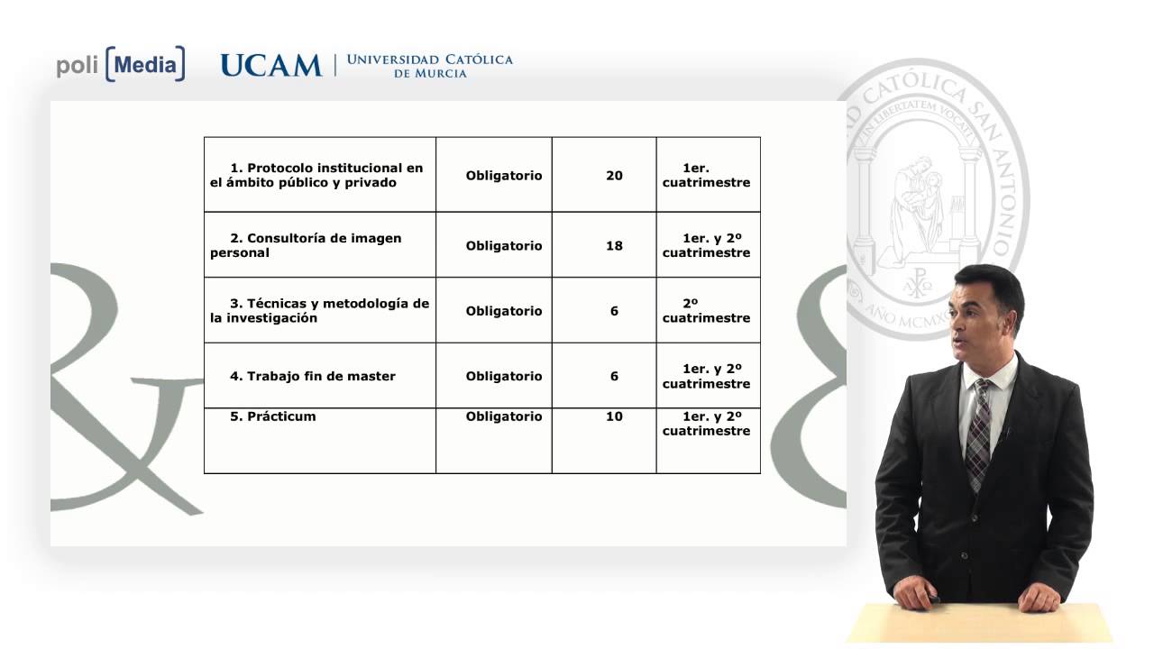 Máster Oficial de Protocolo y Consultoría de Imagen - Presentación - Salvador Hernández