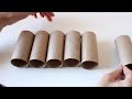 Transforma simples tubos de papel higiénico en algo súper práctico 😍Artesanto - Arte en casa