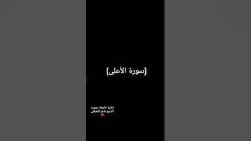 (سورة الأعلى) تلاوة خاشعة بصوت الشيخ ماهر المعيقلي ❤️🌷#quran #