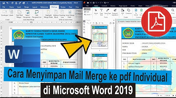 Cara Menyimpan Mail Merge ke PDF Individual di Word • #SimpleNewsVideo