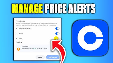 How To Manage Price Alerts On Coinbase - New Method