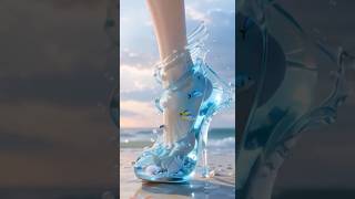 Ocean themed heels 🌊 #asmr #transformation #satisfying