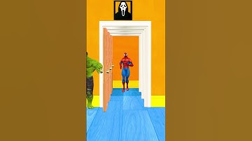 🚪 Hulk’s Door Is Terrifying! Who Dares to Pass? 💚😱 #gta  #hulk #animation #crazy3danimations