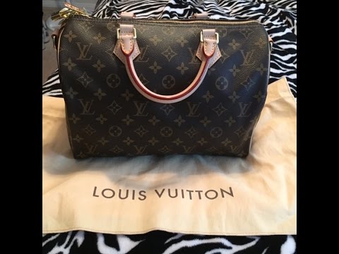 Unboxing / Haul Louis Vuitton Speedy B 30 and mans lv wallet + modeling shots - YouTube