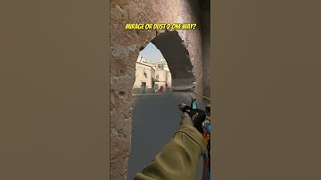 MIRAGE OR DUST 2 ONE WAY #shorts #csgo
