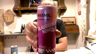 Was wollen wir trinken: Maximal G - Blaubeer / Kokos