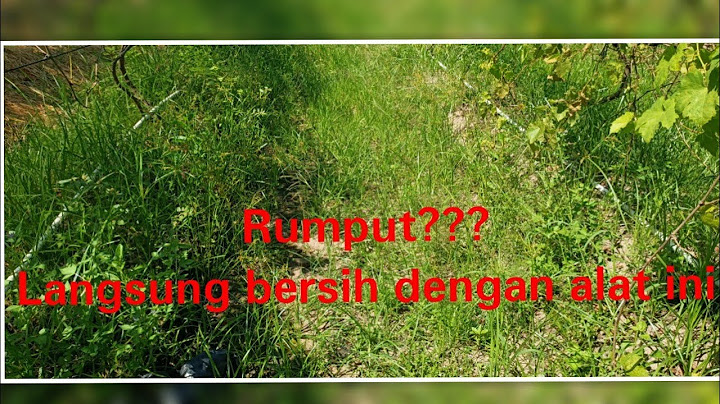 Wooww..Alat pembersih rumput Luar Biasa..(mengalahkan mesin)
