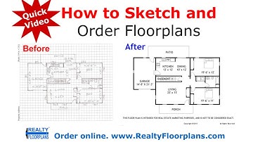 Realty Floorplans: How to Rough Sketch a Floor Plan (Quick Video)