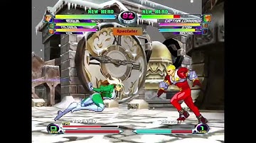 MvC2: VDO - Rogue Snap to 2x Kiss 100% Sequence vs Commando