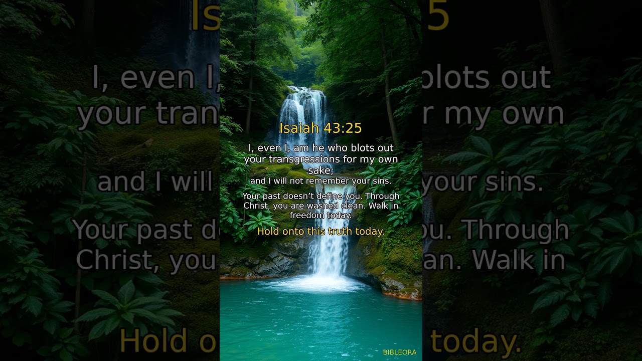 📖 HOLY BIBLE: Forgiveness | Isaiah 43:25 #shorts
