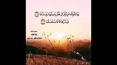 ويسألونك عن الجبال - القارئ إدريس أبكر-