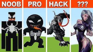 NOOB VS PRO VS HACKER Pixel Art Minecraft ✨ Venom