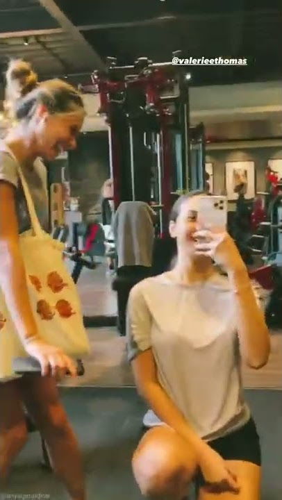 Anya dan Valerie Thomas Selfie after gym           #shorts