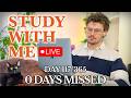 Study With Me LIVE 🚀 10-HOURS — Deep Focus (50/10 Pomodoro) | Cozy UK Rain, No Distractions!