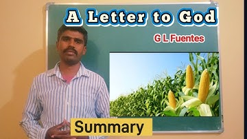 A Letter to God summary | A Letter to God | 1st sem BCOM | 1st sem BCOM English | SEP SYLLABUS