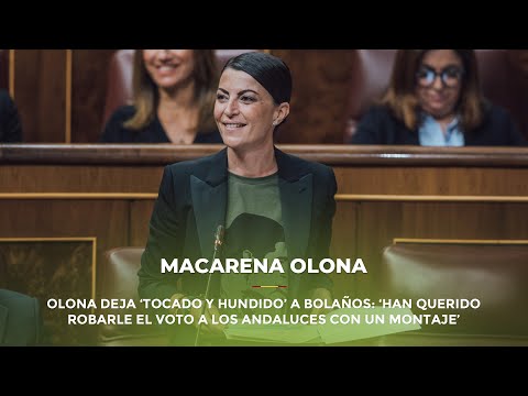 Olona deja ‘tocado y hundido’ a Bolaños:‘Han querido robarle el voto a los andaluces con un montaje’