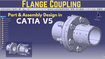 Assembly Design of Flange Coupling |  usingCatia V5 Tutorial | CAD359