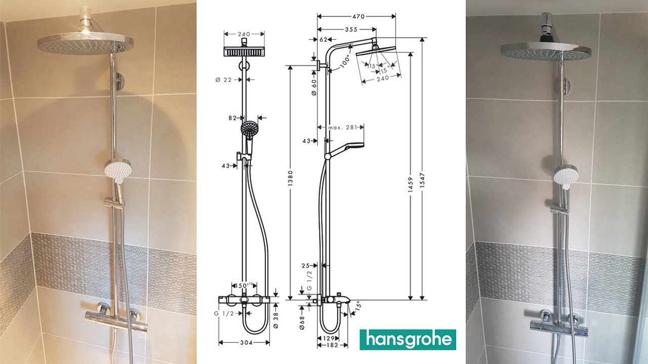 Hansgrohe Shower Bar Installation Instructions