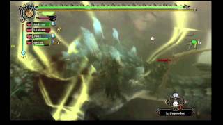Monster Hunter 3 Tri Online - Flooded Forest Free-For-All (R. Ludroth, Lagiacrus and Gobul)
