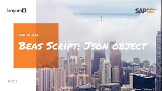 Beas script: Json Object
