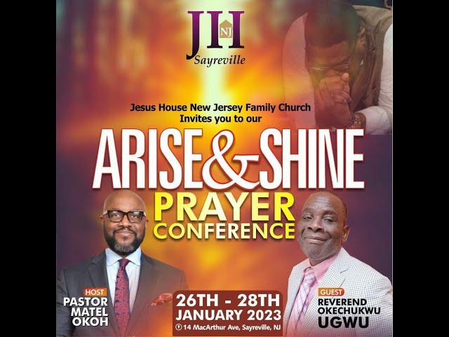 JHNJ FC ||Day 2: Arise & Shine Prayer Conference 2024||Your Light Has Come||Bishop Ugwu||01/27/2024