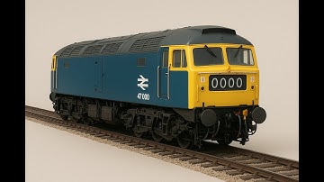 Class 47 loco created with ChatGPT - animated with KlingAI