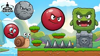 Hero Red Ball Bounce Classic | Green Hills | 15 Levels | SRS Apps | Android Gameplay WFG screenshot 1