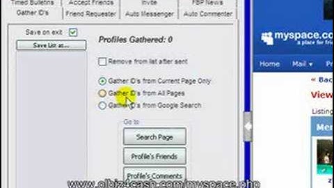 Myspace Friendblastpro Tutorial 1