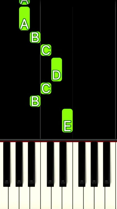 TETRIS THEME [Korobeiniki] | EASY Piano Tutorial #Shorts