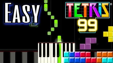 TETRIS THEME [Korobeiniki] | EASY Piano Tutorial #Shorts