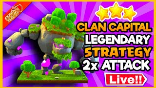 Clan Capital Attacks Strategy | Mountain Golem Raid Attack Strategy | Clash Of Clans Ride Attacks