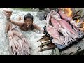 Primitive technology  kmeng prey  wow meet squid inthe water take cooking