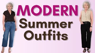 7 Modern Casual Summer Outfits || 7 Days of Summer Outfits for Women Over 50