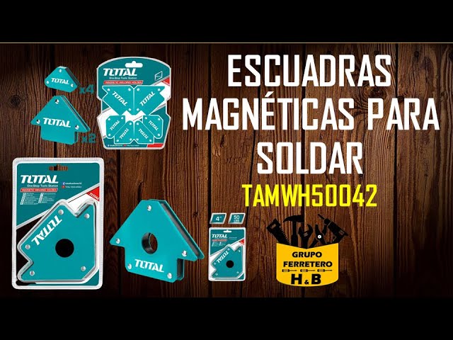 6 escuadras magnéticas soldar TOTAL - TAMWH6002 - Toolkia