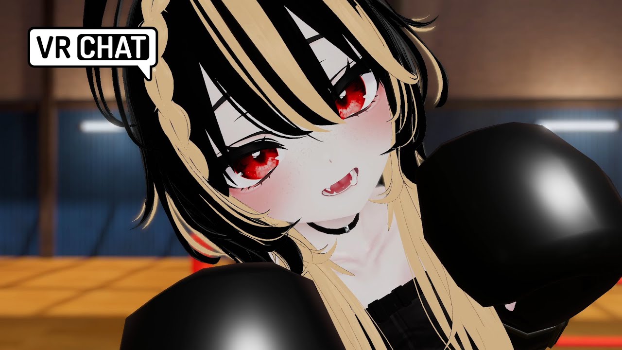 The brutal combos of a cutie VRchat POV BOXING