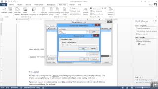 Microsoft Word 2013 Tutorial | Step By Step Mail Merge screenshot 5