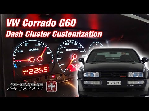 VW Corrado G60 - Dash Cluster Customization