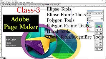 Learn Adobe Page Maker Tutorials in Hindi Class 3. Ellipse/Polygon/Hand/Zoom Tools. and Frame Tools