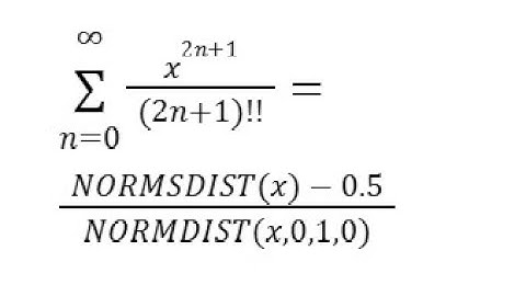 FACTDOUBLE NORMSDIST Taylor Maclaurin SERIESSUM LINEST Polynomial Regression Google Sheets or Excel