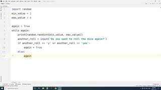 Random Dice Number Generator (EASY TUTORIAL IN PYTHON) screenshot 1
