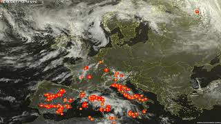 Sat24 lightning video impression for Tuesday, September 18, 2018