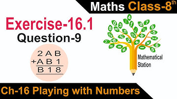 Class-8, Ch-16 Ex-16.1 Q-9 Maths.