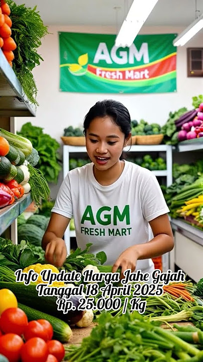 Update Harga Jahe Gajah Harga Terbaru Rp. 25.000 Per Kilogram.